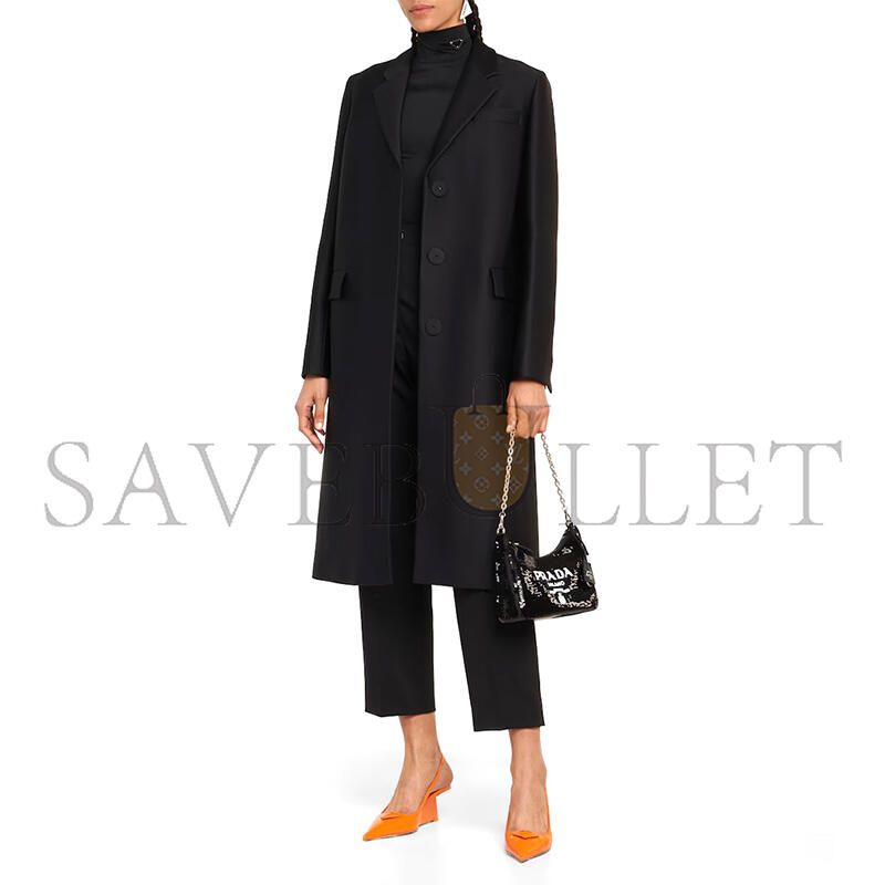 PRADA RE-EDITION 2005 MINI SHOULDER BAG IN BLACK 1BH204 (22*12*6cm)